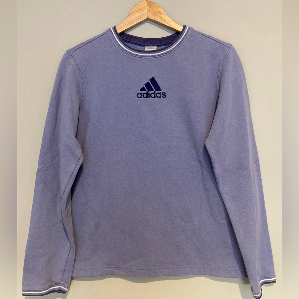 Vintage Adidas Lilac Purple Crewneck Sweatshirt